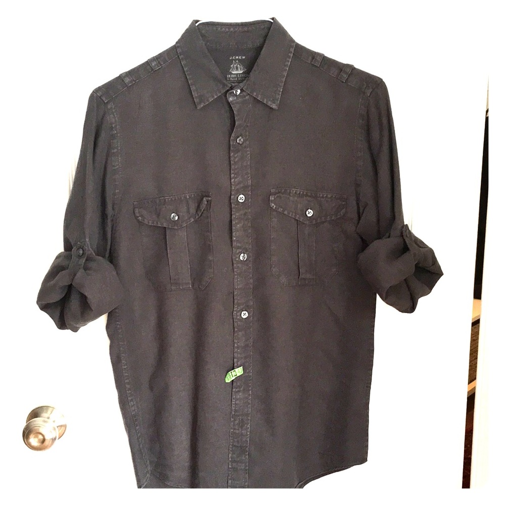 JCrew Irish Linen button down shirt.